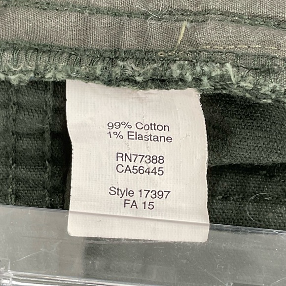 J.Crew Stretch Corduroy Pants Women’s 30R Forest Green Slim Straight Cotton - Picture 4 of 8